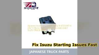 Isuzu NQR Starter Relay 8971739470 Repair Solution