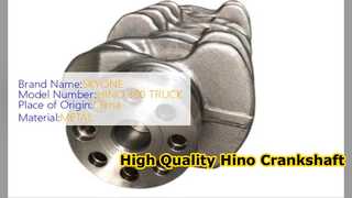 Hino 300 N04C Crankshaft 13411 E0071 High Quality Parts