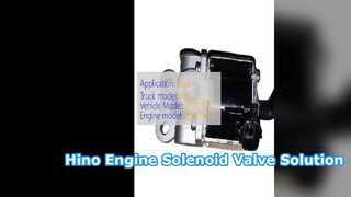 Hino 500 700 Solenoid Valve S2761 04570 Replacement