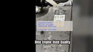 Hino J08C Engine Used For Hino 500 Truck