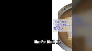Hino 300 Fan Blade N04CT 1636178100 New Part