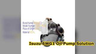 Isuzu 6WG1 Oil Pump 8974318770 for ZX460 ZX450 Excavators