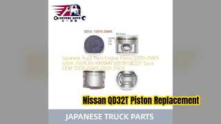 Nissan QD32T Engine Piston 12010 2S605 Replacement