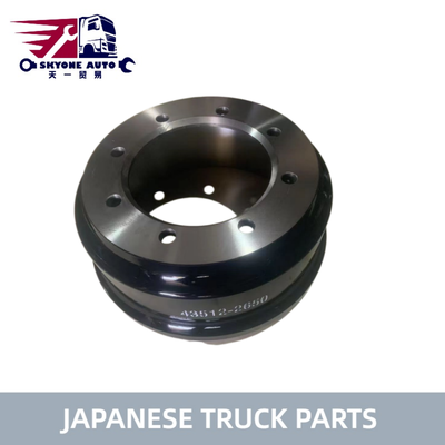 Japanese Truck Parts BRAKE DRUM 43512-2650 For HINO 500 RANGER Truck AK1J RK1J J08C J08CT on sale Hino Engine Parts