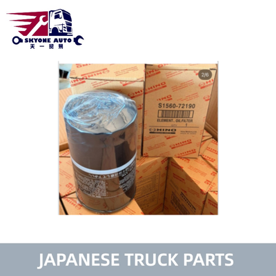 S1567-72190 15607-1290 156130-EV030 Oil Filter for HINO 500 KOBELCO SANY High Quality Japanese Truck Parts