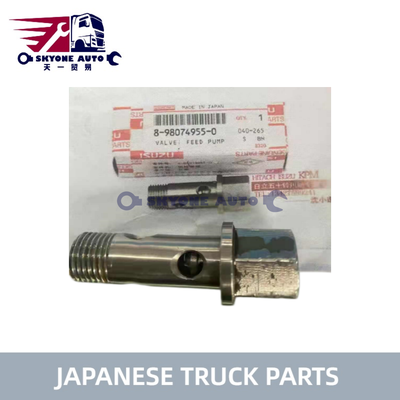 Japanese truck parts Feed Pump Valve 8980749550 8-98074955-0 for ISUZU NPR71 NQR75 4HK1 6HK1 Truck ISUZU TRUCK PARTS