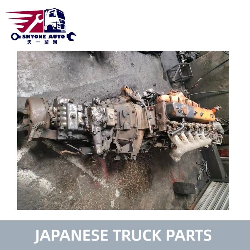 Japanese Truck Parts USED Engine with 6 speed transmission Good Condition For ISUZU FTR 6BG1 on sale Isuzu Used Parts