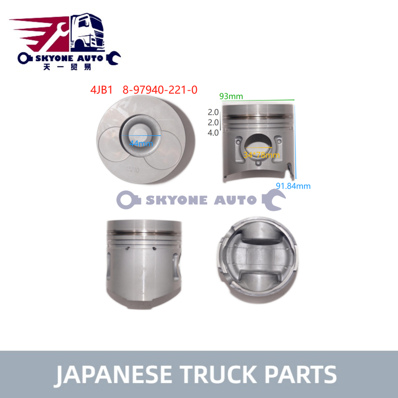Japanese Truck Parts Engine Piston 8979402210 8-97940221-0 For ISUZU 2.8TON TFR 4JB1T OEM 8-97940221-0